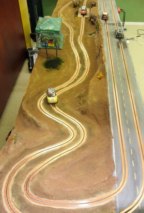 slot car track copper tape